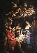 RUBENS, Pieter Pauwel Adoration of the Shepherds af oil on canvas